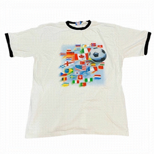 𝅺my Team My Town Soccer tee size one size plus.